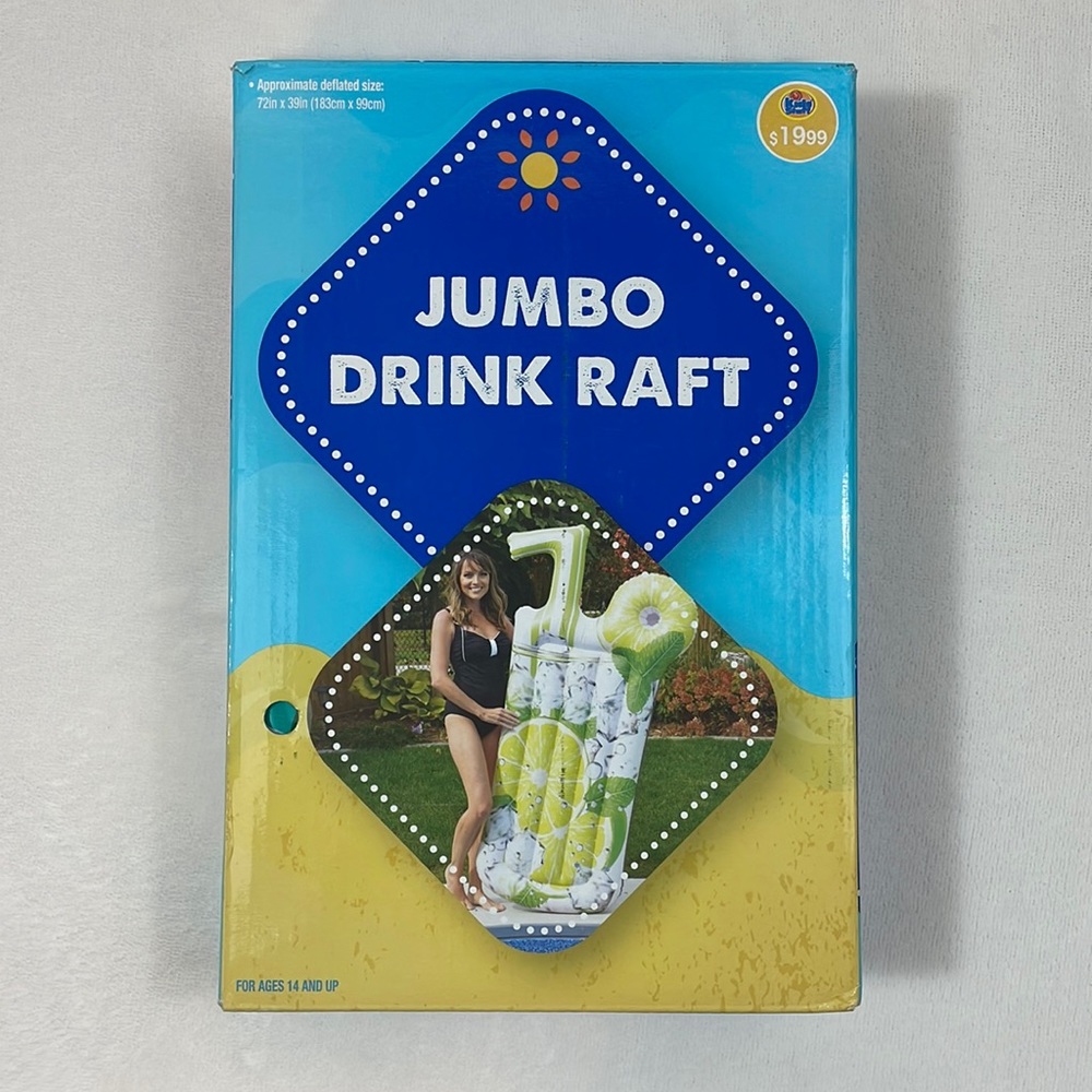 Jumbo Mixed Fruit Drink Raft NIB
